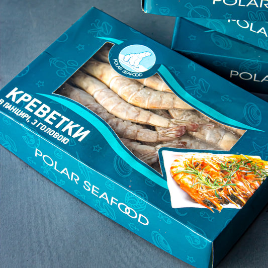 Креветка тигрова з/г в панцирі с/м 16-20 Polar