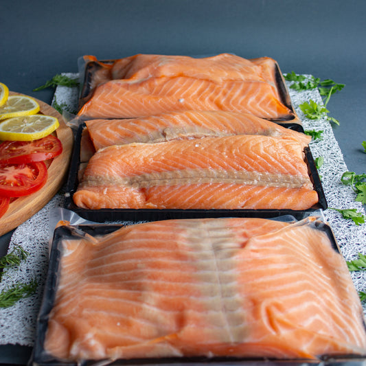 Шматки лосося (сашимі) в/у с/м б/ш НОРВЕГІЯ 1кг