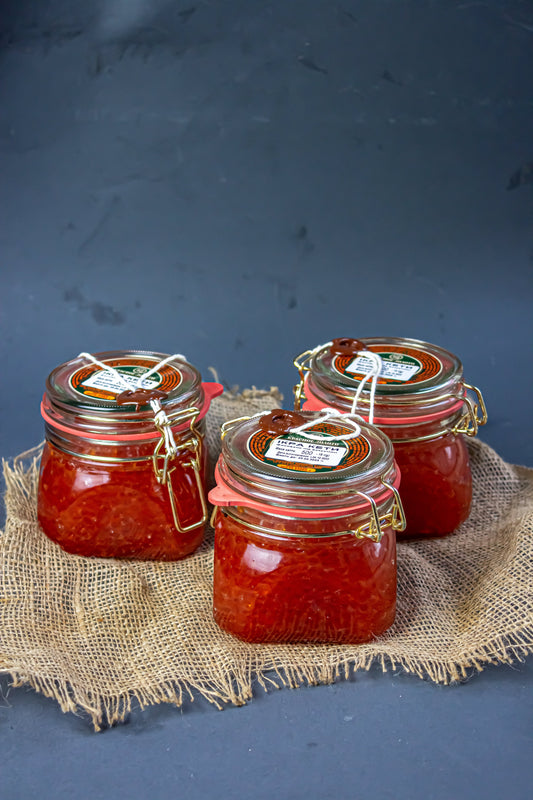 Ікра кети ЧЕРВОНЕ ЗОЛОТО PREMIUM 500 грамм