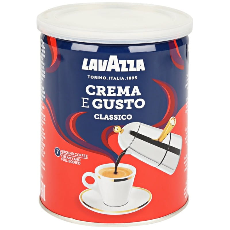 Кава крема густо (мелен) ж/б Лавацца Lavazza crema gusto 250g Головне фото продукту